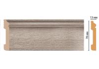 Плинтус напольный из дюрополимера Decomaster D005-77ДМ (79*13*2400мм)