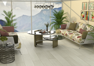 Каменно-полимерный SPC ламинат Floor Expert Infinity / Инфинити 405 Дуб Перламутр белый