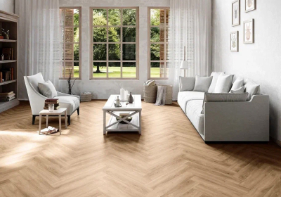 Кварцвиниловый LVT ламинат Invictus Maximus Dryback Herringbone Divine Oak - Cookie