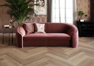 Кварцвиниловый LVT ламинат Invictus Maximus Dryback Herringbone Divine Oak - Champagne